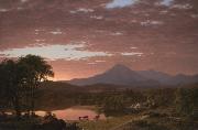 Frederic Edwin Church Mt. Ktaddn oil painting on canvas
